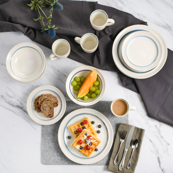 Gibson Lawson Stoneware Dinnerware Set Service for 4 & Reviews Wayfair